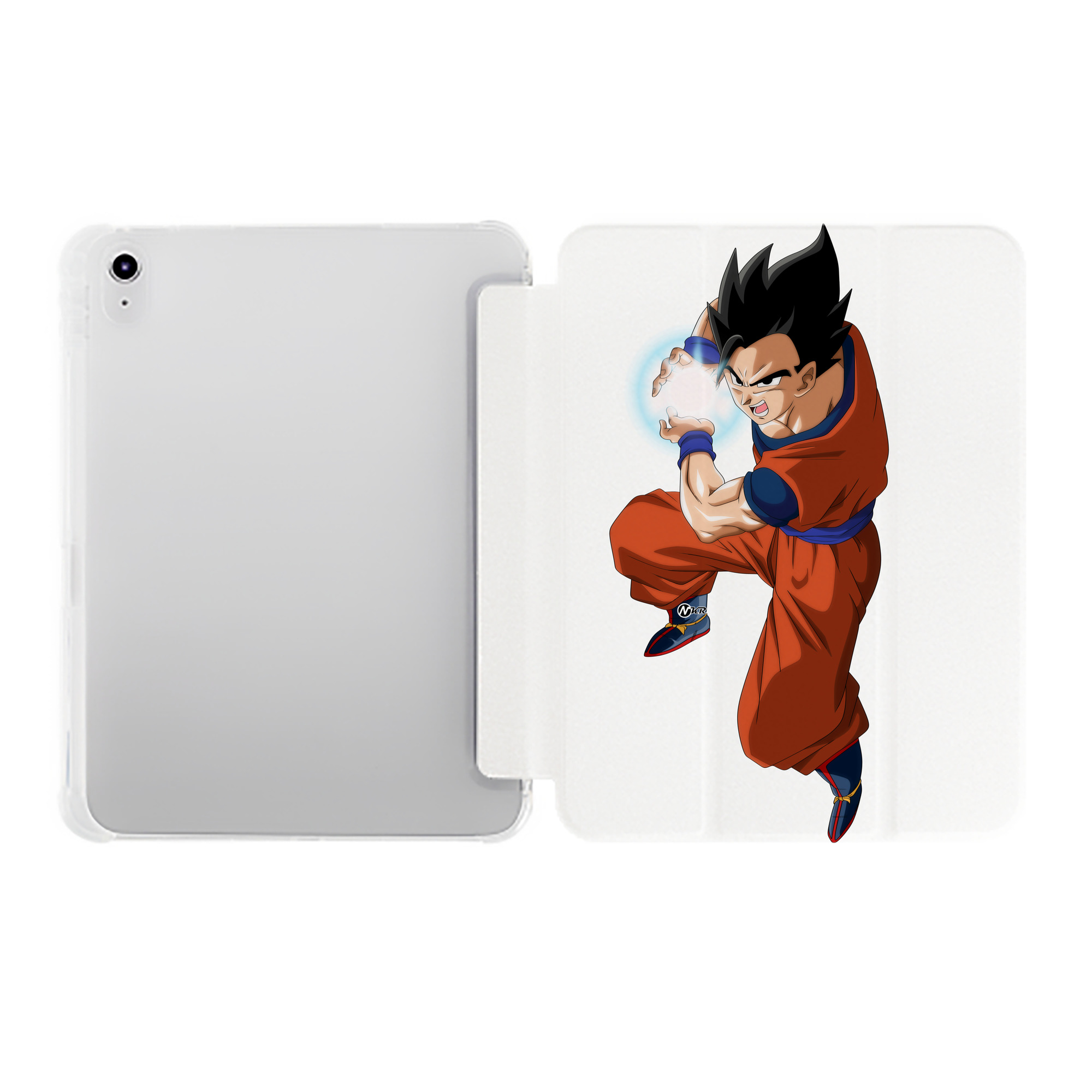 （画像用） ドラゴンボール 孫 悟飯（そんごはん）DRAGON BALL Son Gohan IPad ケース ペン収納付き 三つ折りスタンド PUレザー×シリコン 対応機種9.5/10.5/10.9インチ